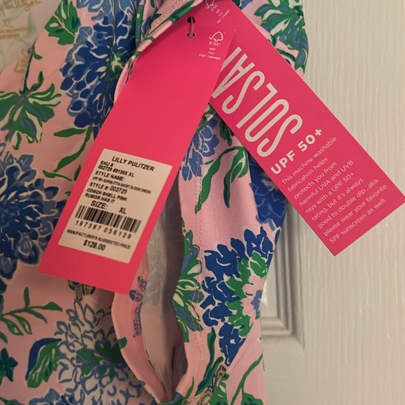 Lily Pulitzer Sophie Etta short sleeve dress conch shell pink rumor has it - Picture 4 of 6